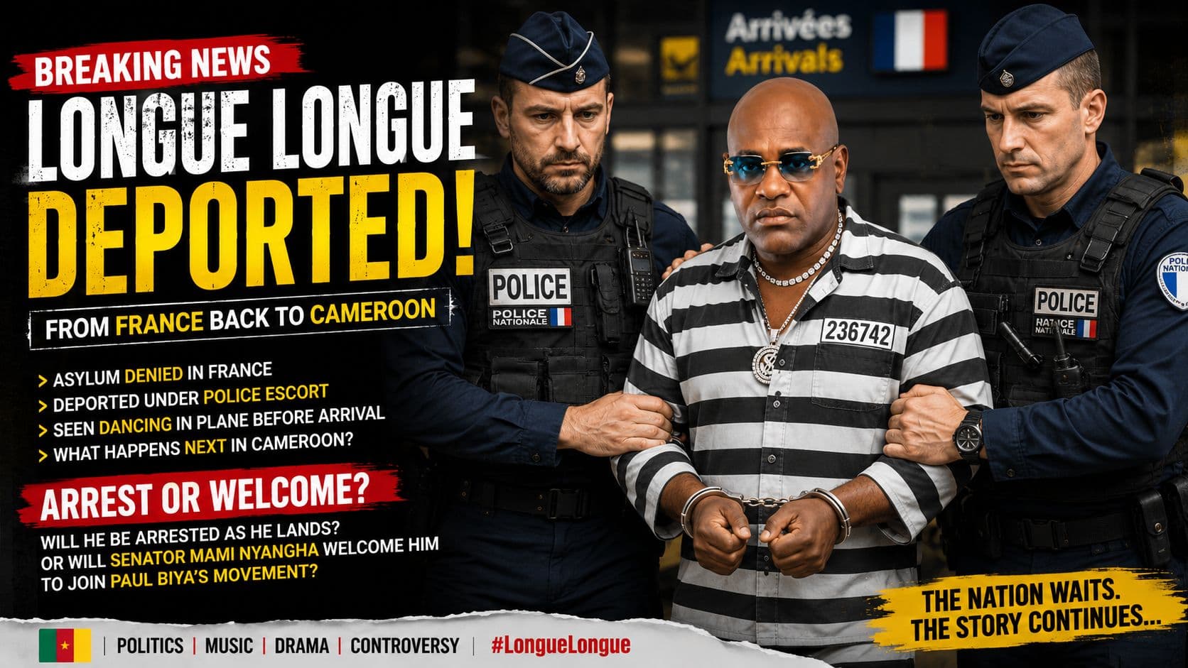 Cameroonian musician Longue Longue