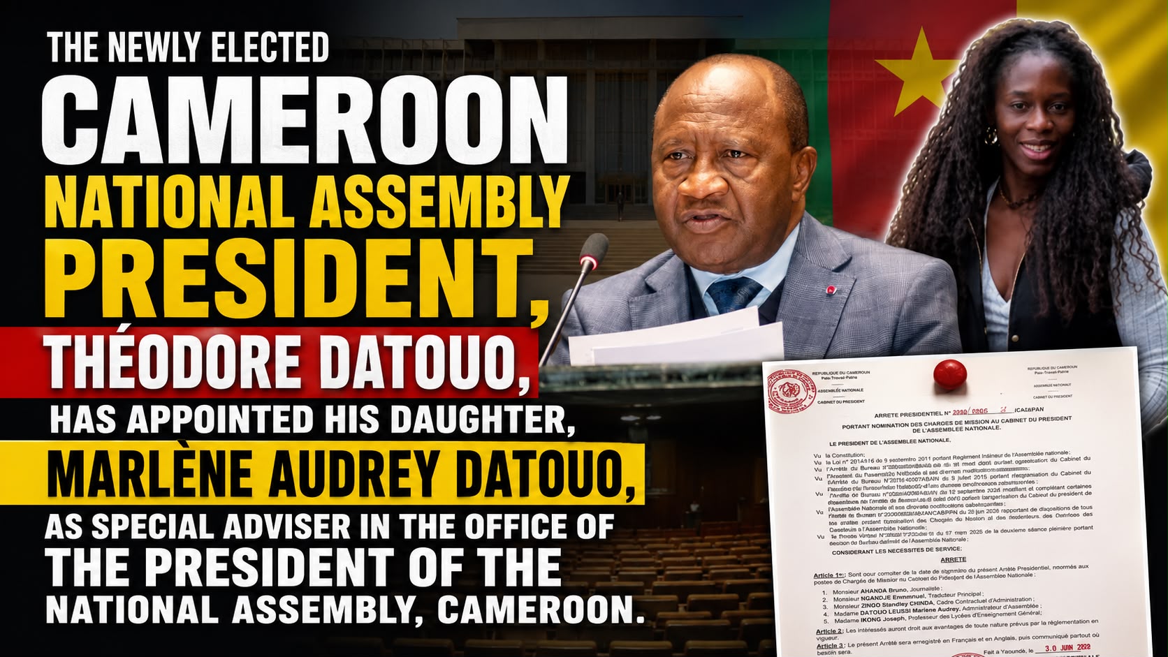 Cameroon National Assembly and political governance